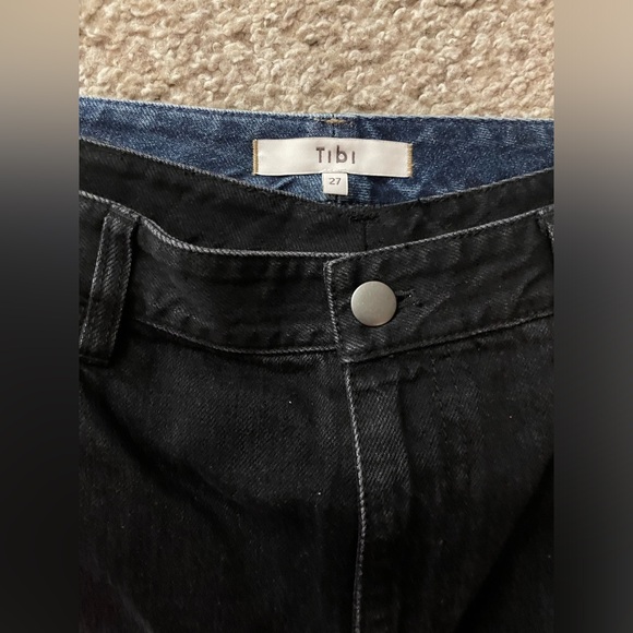 Tibi Vintage Black Tuck Jeans - Picture 5 of 7
